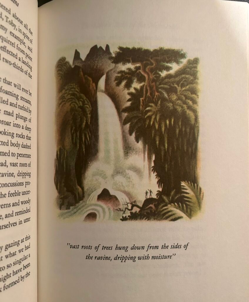 Illustration from Heritage Press edition of "Typee"